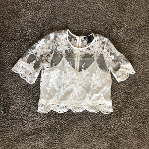 Forever 21 sheer blouse